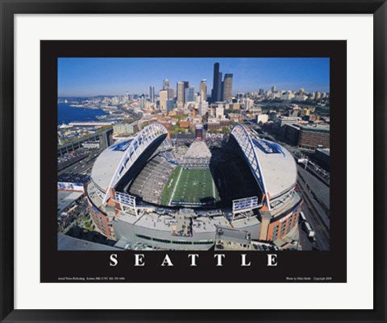 Framed Art Seattle Seahawks, Quest Field, Washington by Mike Smith 22 x 28